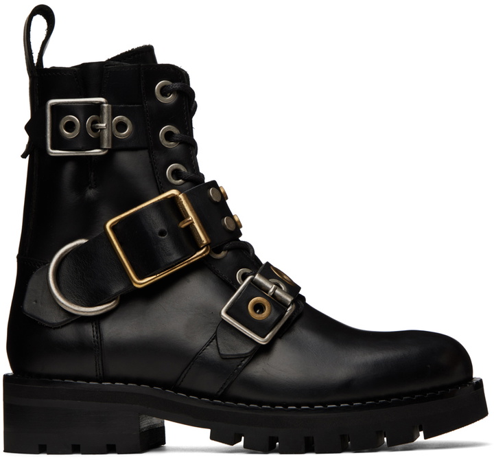 Photo: Vivienne Westwood Black Combat Buckle Boots