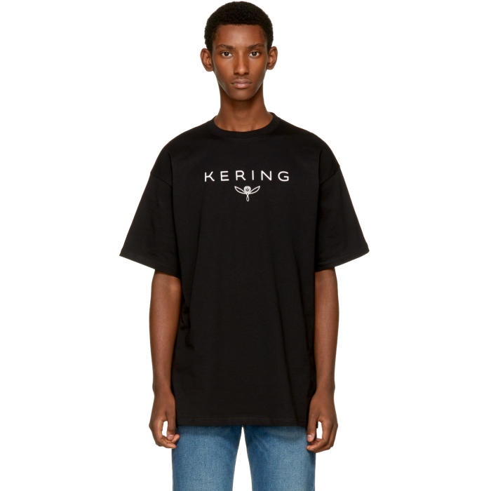 Photo: Balenciaga Black Kering T-Shirt 