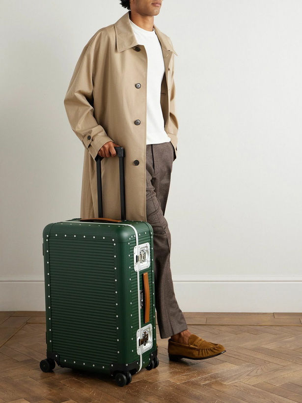 Photo: FPM Milano - Bank Spinner 68cm Leather-Trimmed Polycarbonate Spinner Suitcase