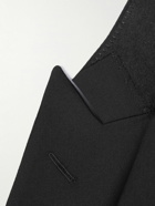 Mr P. - Double Breast Wool Tuxedo Jacket - Black