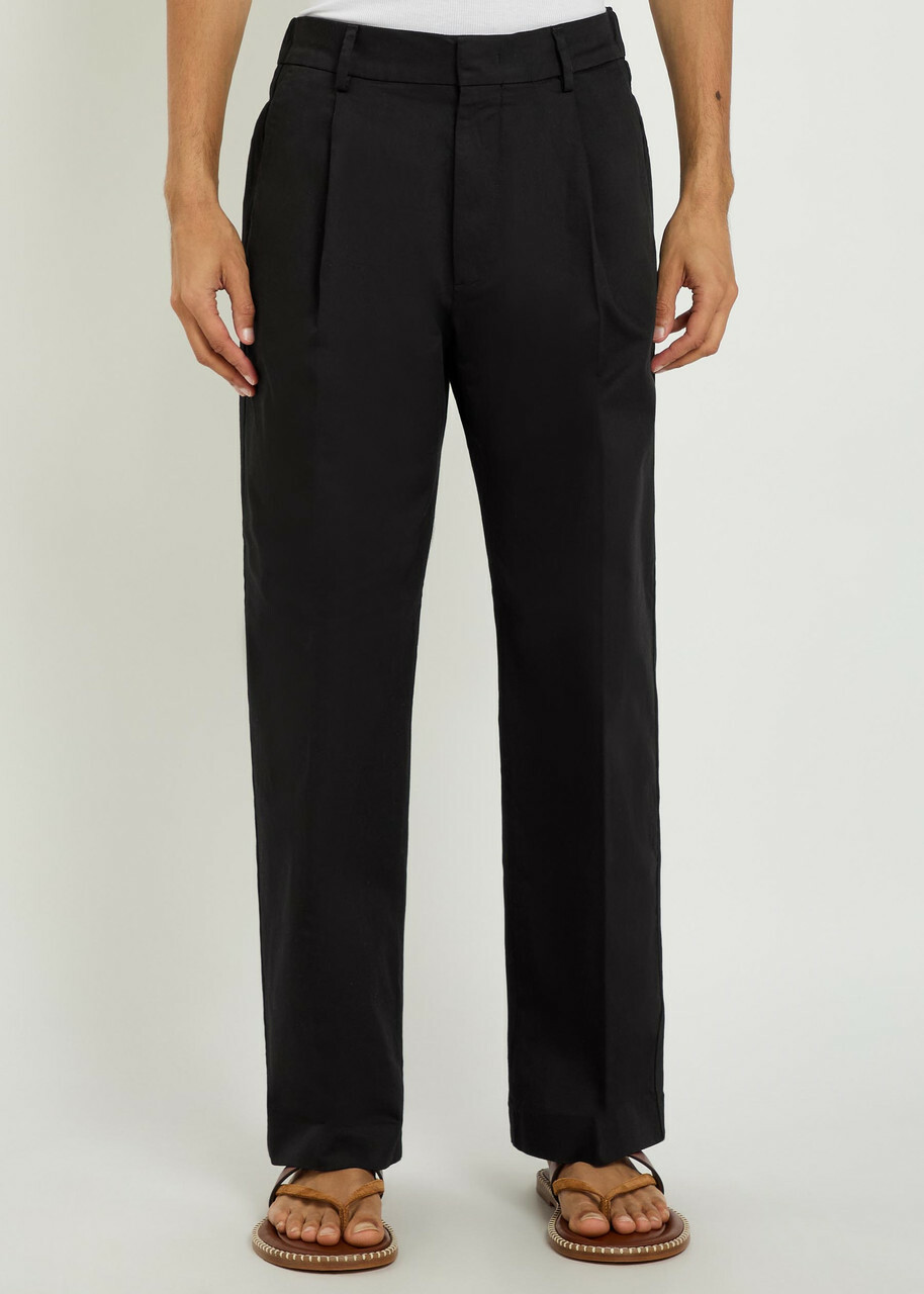 NN07 Kay Stretch-cotton Trousers Black