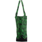 SSENSE WORKS SSENSE Exclusive Jeremy O. Harris Black and Green Cursive Text Tote