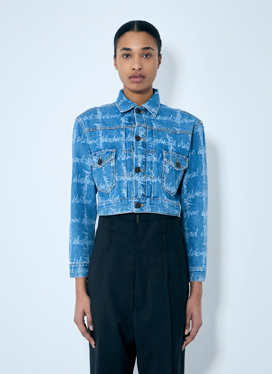 Vivienne Westwood Marlene Cropped Denim Jacket