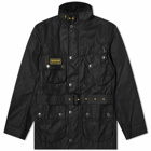 Barbour Men's International Slim International Wax Jacket in Black