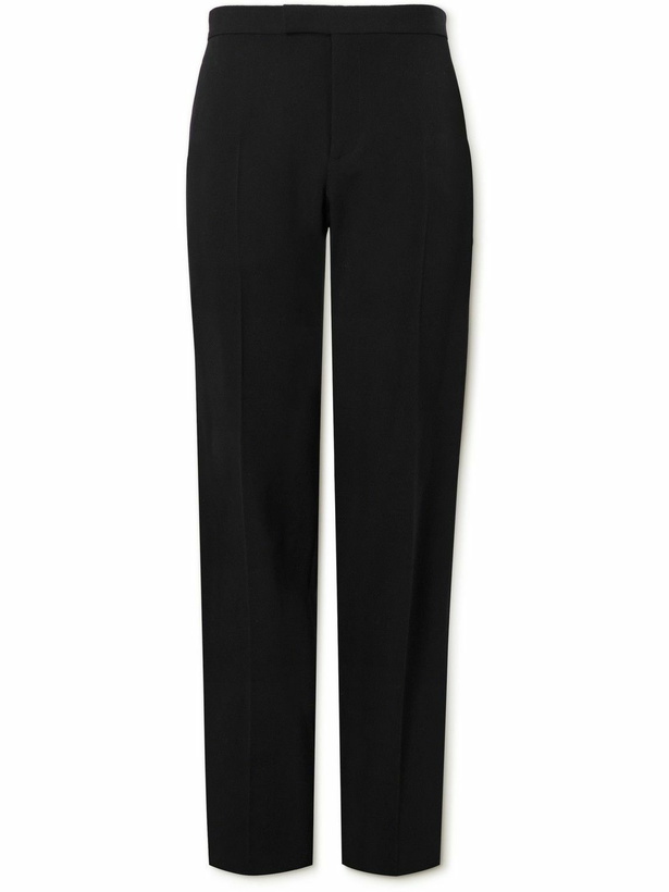 Photo: The Row - Rivo Straight-Leg Wool-Twill Trousers - Black