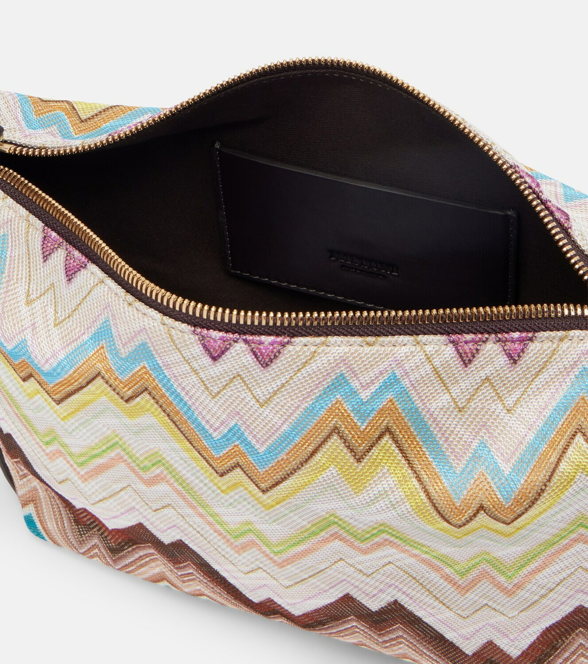 Missoni Soft Zigzag leather-trimmed shoulder bag