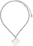 I'm Sorry by Petra Collins SSENSE Exclusive Silver D'heygere Edition 'Diary' Necklace
