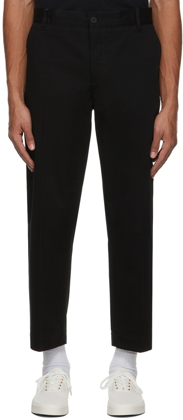 Photo: Maison Kitsuné Black Carrot Trousers