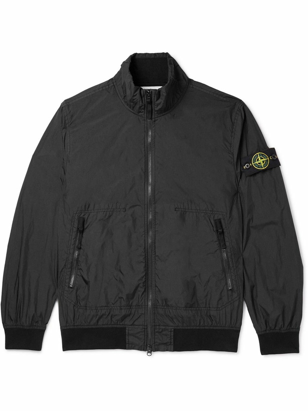 Photo: Stone Island - Logo-Appliquéd Crinkle Reps Nylon Jacket - Black