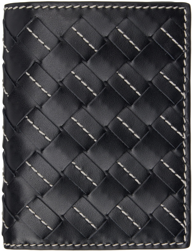 Photo: Bottega Veneta Black Intrecciato Bifold Wallet