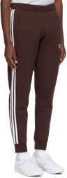 adidas Originals Brown 3-Stripe Sweatpants