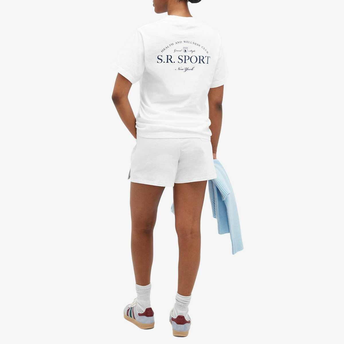 Sporty & Rich Wimbledon T-Shirt in White
