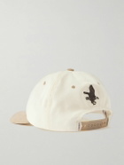 Cherry Los Angeles - Navajo Suede-Trimmed Logo-Embroidered Twill Baseball Cap