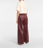 Deveaux New York - Savannah faux leather wide-leg pants