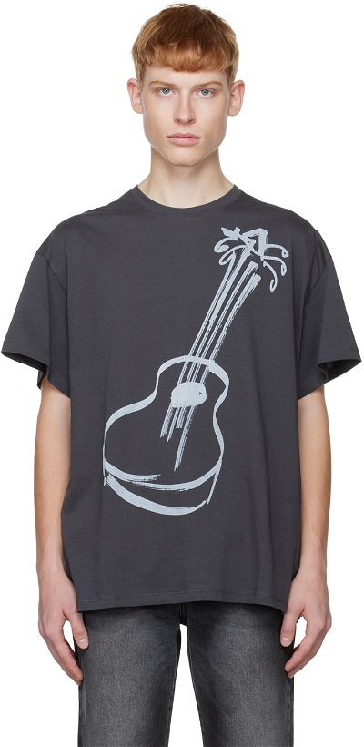 Photo: TheOpen Product SSENSE Exclusive Gray Grunge Guitar Top