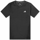 Adidas Running Men's Adidas Ultimate Knit T-Shirt in Black