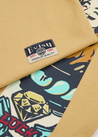 Evisu Godhead Daicock Printed Cotton T-shirt Beige