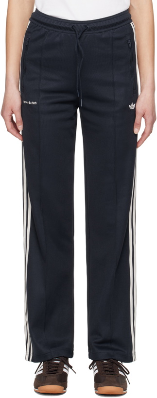 Photo: Sporty & Rich Navy adidas Originals Edition Track Pants