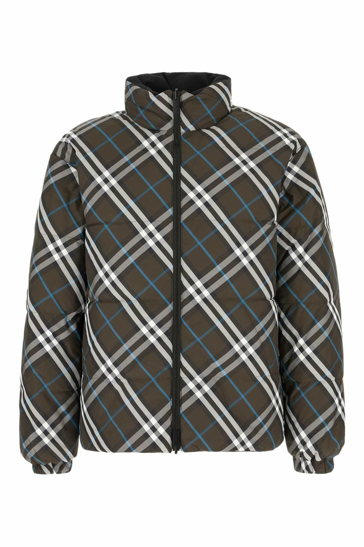 Burberry - Corduroy Collar Patchwork Check Cotton Overshirt
