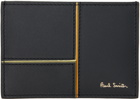 Paul Smith Black Paneled Leather Card Holder