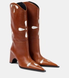 Coperni Petal Bridge leather cowboy boots