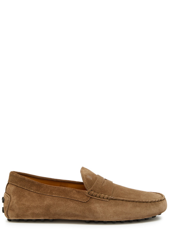 Photo: Tods Mocassino Suede Loafers Brown