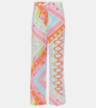 Pucci Vivara printed cotton wide-leg pants