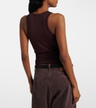 Magda Butrym Floral-appliqué cotton-blend tank top