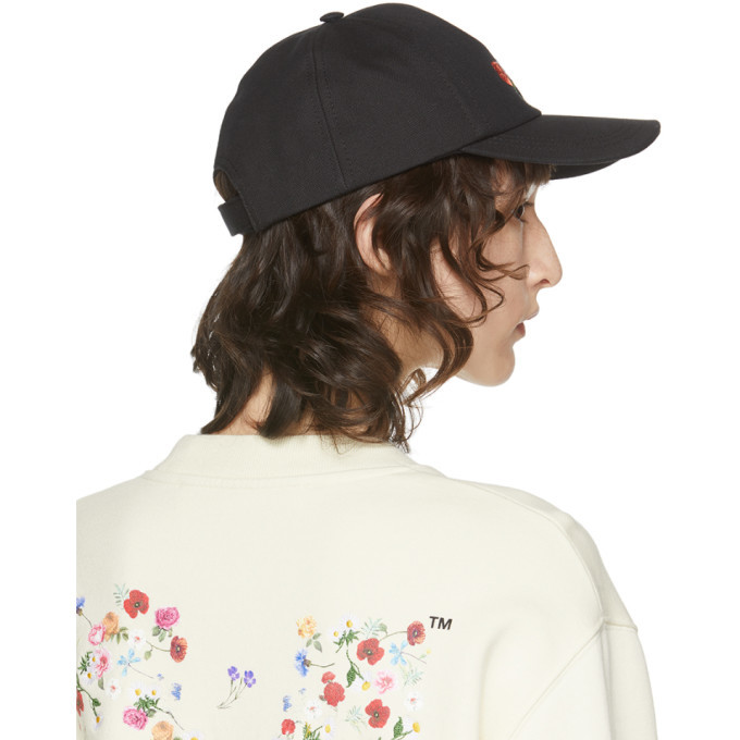 Off-White Black Floral Embroidered Baseball Cap Off-White floral-embroidered Baseball Cap | Black | FARFETCH main image 4