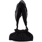 Renli Su Black Silk Jacquard Pouch Bag