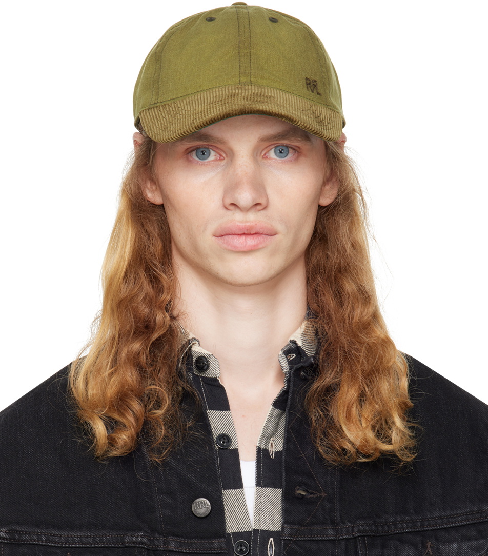 RRL Khaki Oilcloth Ball Cap RRL