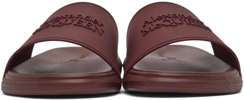 【送料&関税込】Alexander McQueen Sandal Pool Slide Alexander McQueen Pool Slide White Black 663564 Men's US