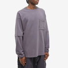 GOOPiMADE Men's ® Long Sleeve Archetype-01 3D Pocket T-Shirt in Anchor