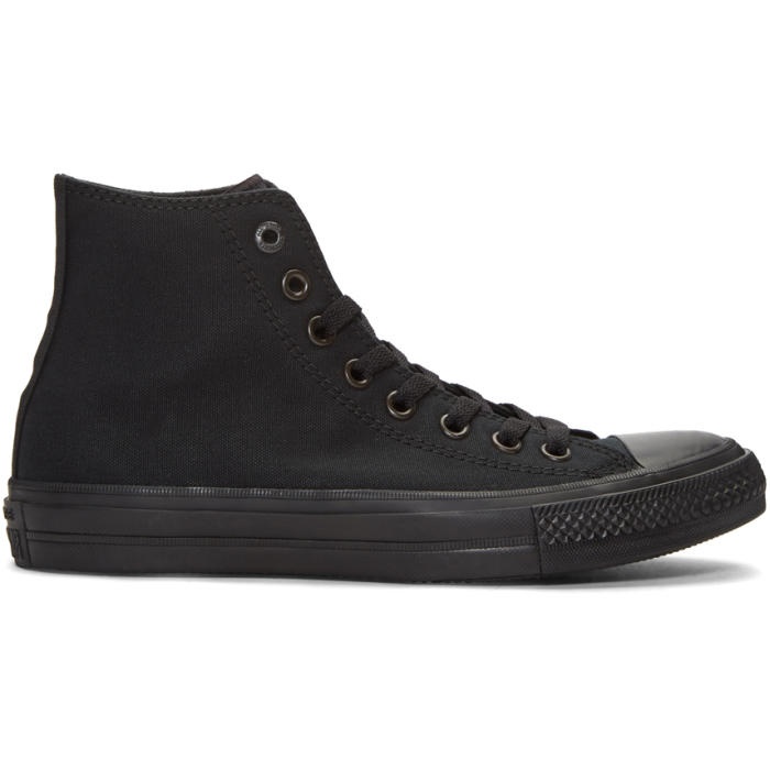 Photo: Converse Black Chuck Taylor All Star II High-Top Sneakers