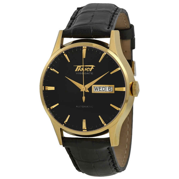 Photo: Tissot Visodate Automatic Gold PVD Mens Watch T0194303605101