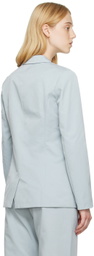 THIRD FORM Blue Line Through Blazer