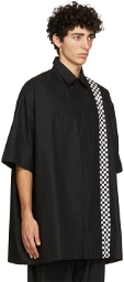 Raf Simons Black Fred Perry Edition Oversized Checkerboard Shirt
