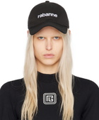 Rabanne Black Embroidered Cap