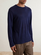 Hartford - Linen-Jersey T-Shirt - Blue