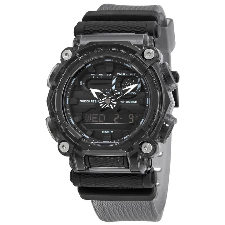 Photo: Casio G-Shock Alarm World Time Quartz Analog-Digital Black Dial Mens Watch GA900SKE-8A