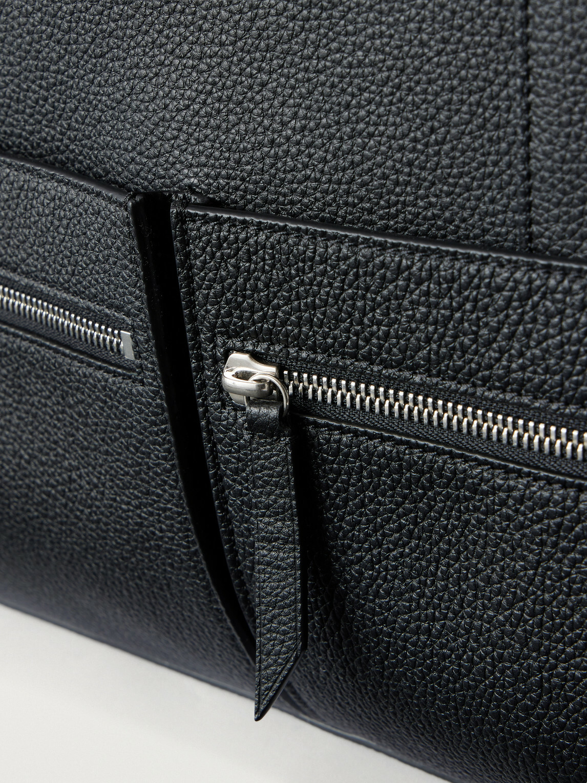 Métier - Racer 40 Pebble-Grain Leather Tote Bag - Black
