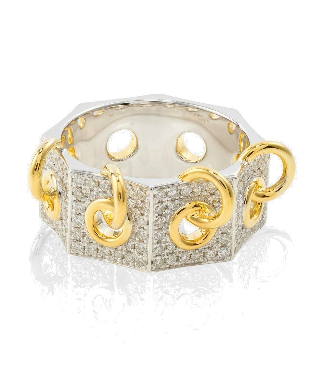 指輪・リング Rainbow K Handcuff Double Ring - Yellow - 9K Gold Handcuff Double Ring - Rainbow K - Yellow - 9K Gold