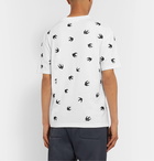 McQ Alexander McQueen - Slim-Fit Embroidered Cotton-Jersey T-Shirt - White