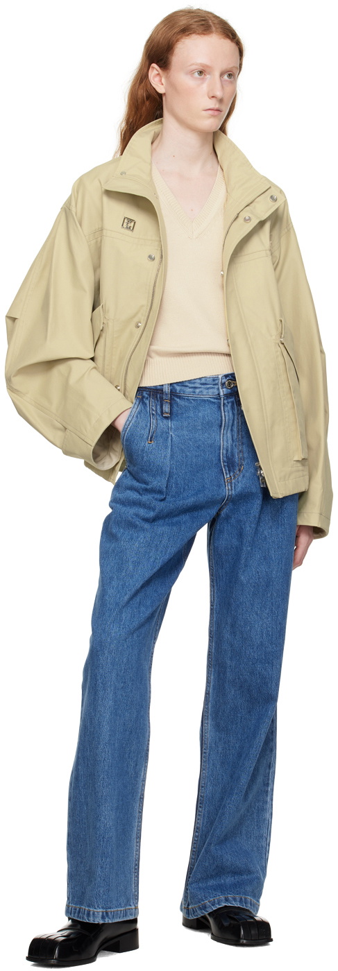 Wooyoungmi Beige Cropped Vest