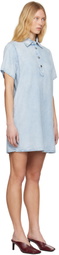 rag & bone Blue Ultra Featherweight Jocelyn Denim Minidress