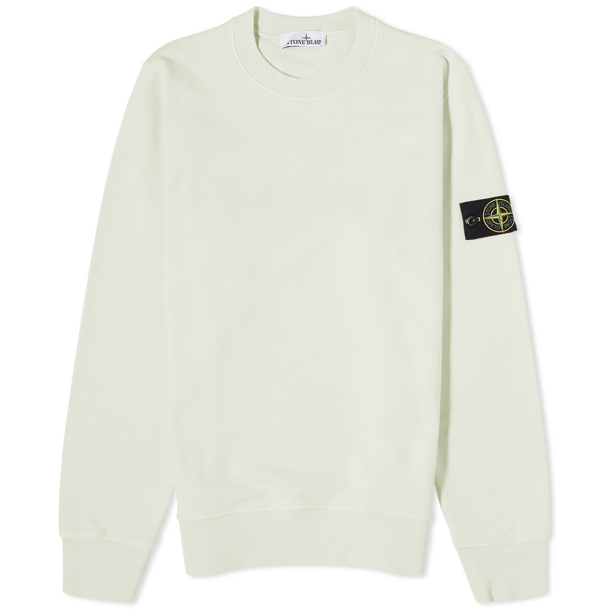 Stone Island Men's Garment Dyed Crew Sweat in Pistachio Stone Island