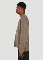 V-neck Sweater in Brown