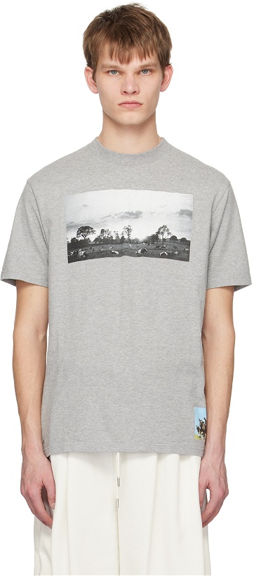 Photo: UNDERCOVER Gray Graphic T-Shirt