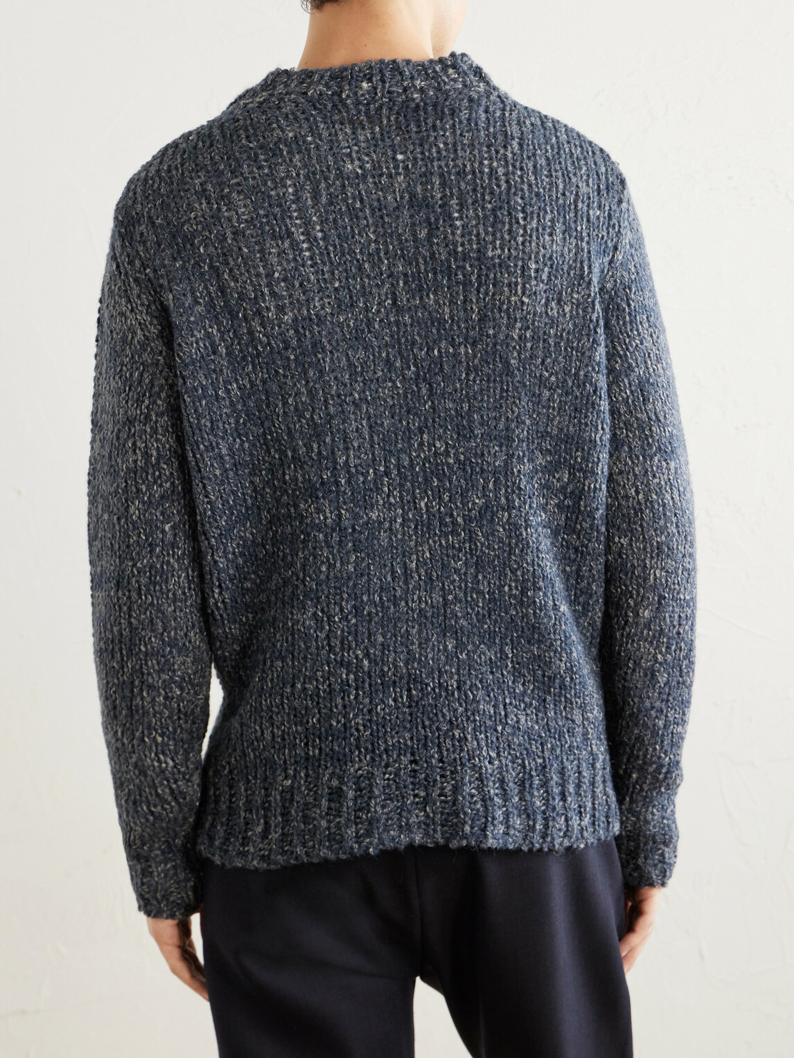 Barena - Alpaca, Wool and Linen-Blend Sweater - Blue