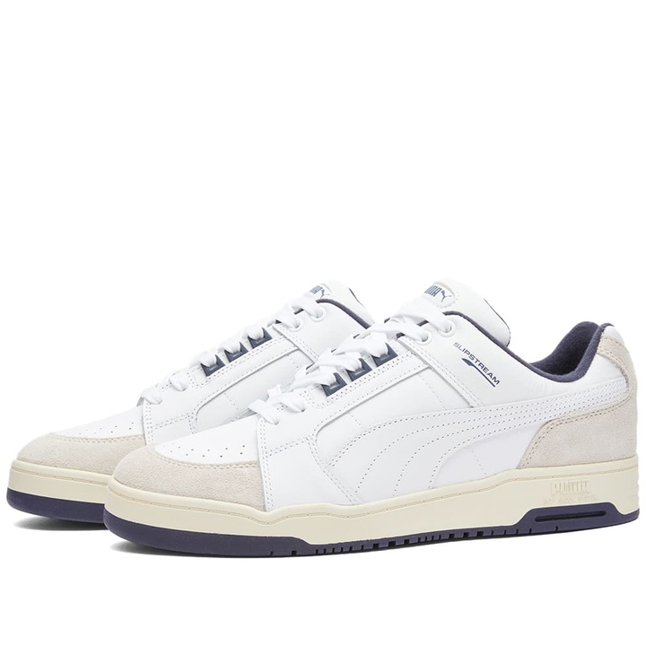 Photo: Puma Men's Slipstream Lo Retro Sneakers in White/Navy